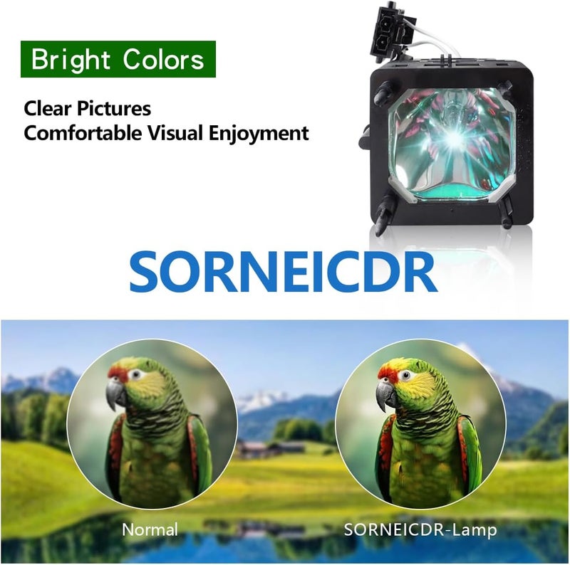 SORNEICDR XL-5200 Replacement Projector Lamp Bulb Compatible with Sony KDS-50A2000 KDS-55A2000 KDS-55A2020 KDS-55A3000 KDS-60A2000 KDS-50A2020 KDS-50A3000 Projectors, with Housing - Image 2